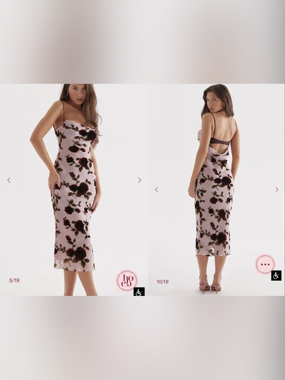 HOUSE OF CB Acura midi dress size S